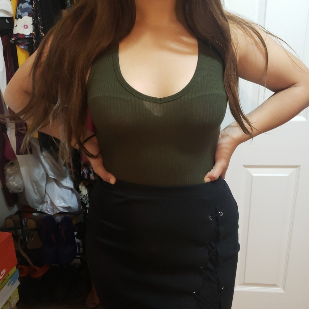 Green Halter Top